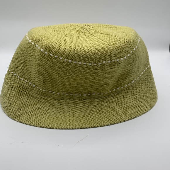 Danier Bucket Hat in Lime Green with White Stitching - Picture 8 of 10